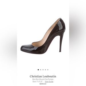 Black patent Louboutin Ron Ron heel